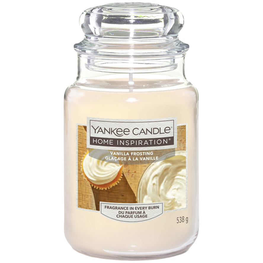 Yankee Candle Home Inspiration Vanilla Frost большая ароматическая свеча, 538 г ароматическая свеча yankee candle home inspiration pomegranate coconut 538 гр
