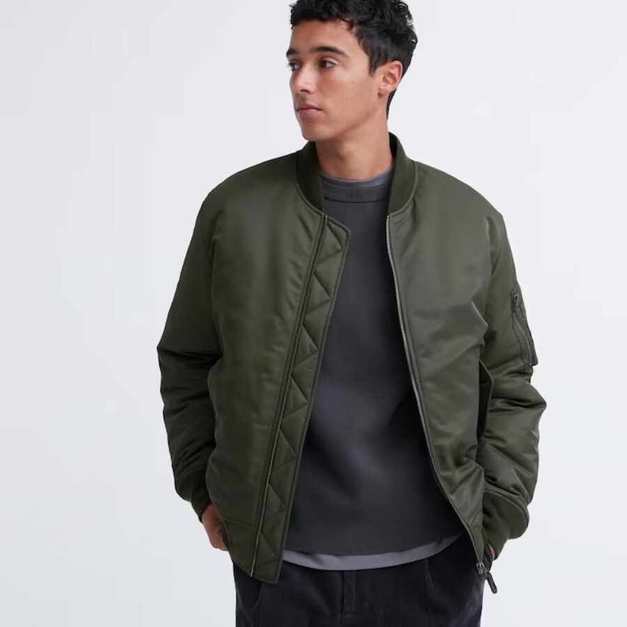 

Куртка Uniqlo Ma-1, темно-оливковый, Зеленый