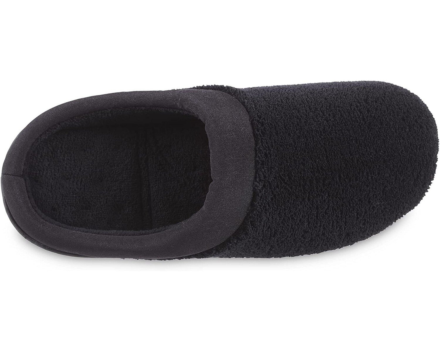 

Слипперы Women's Terry and Satin Slip on Cushioned Slipper with Memory Foam for Indoor/Outdoor Comfort Isotoner, черный