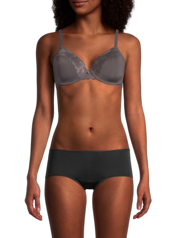 

Кружевной бюстгальтер Natori с косточками, gunmetal