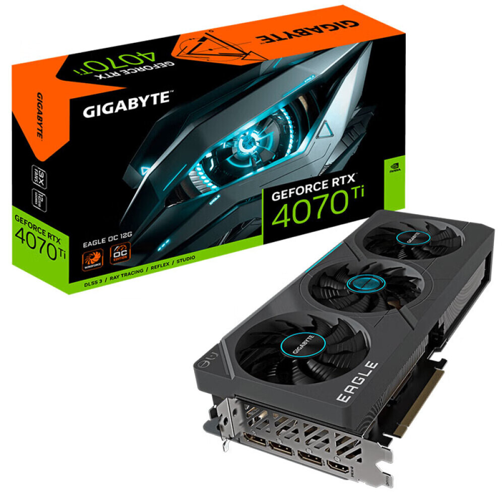 

Видеокарта дискретная Gigabyte RTX 4070 TI EAGLE OC 12GB D Falcon