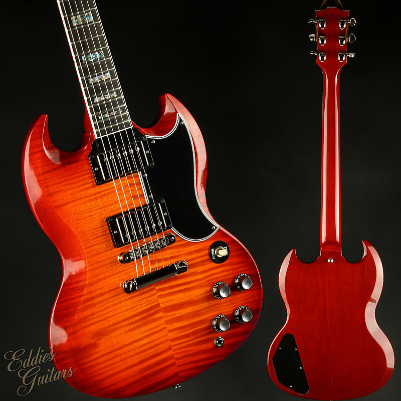 цена Gibson Custom Shop PSL SG Custom Figured Top Firemist