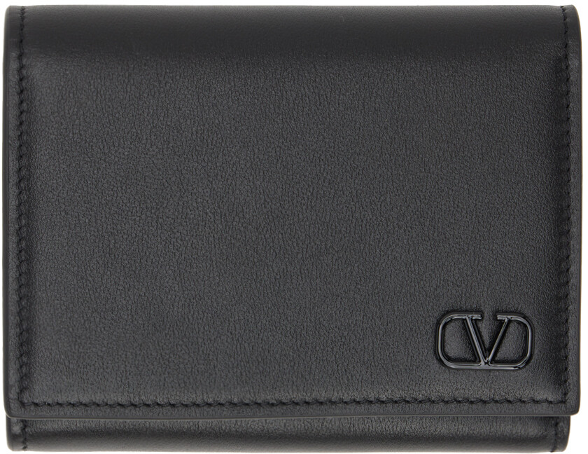 

Черный бумажник VLogo Trifold Valentino Garavani