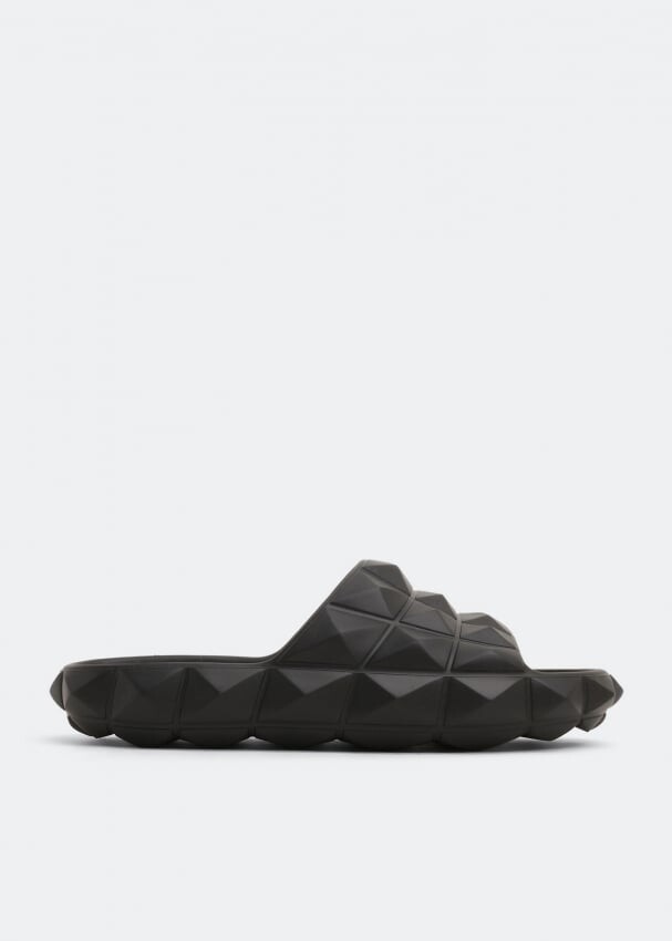

Сандалии VALENTINO GARAVANI Roman Stud Turtle slide sandals, черный