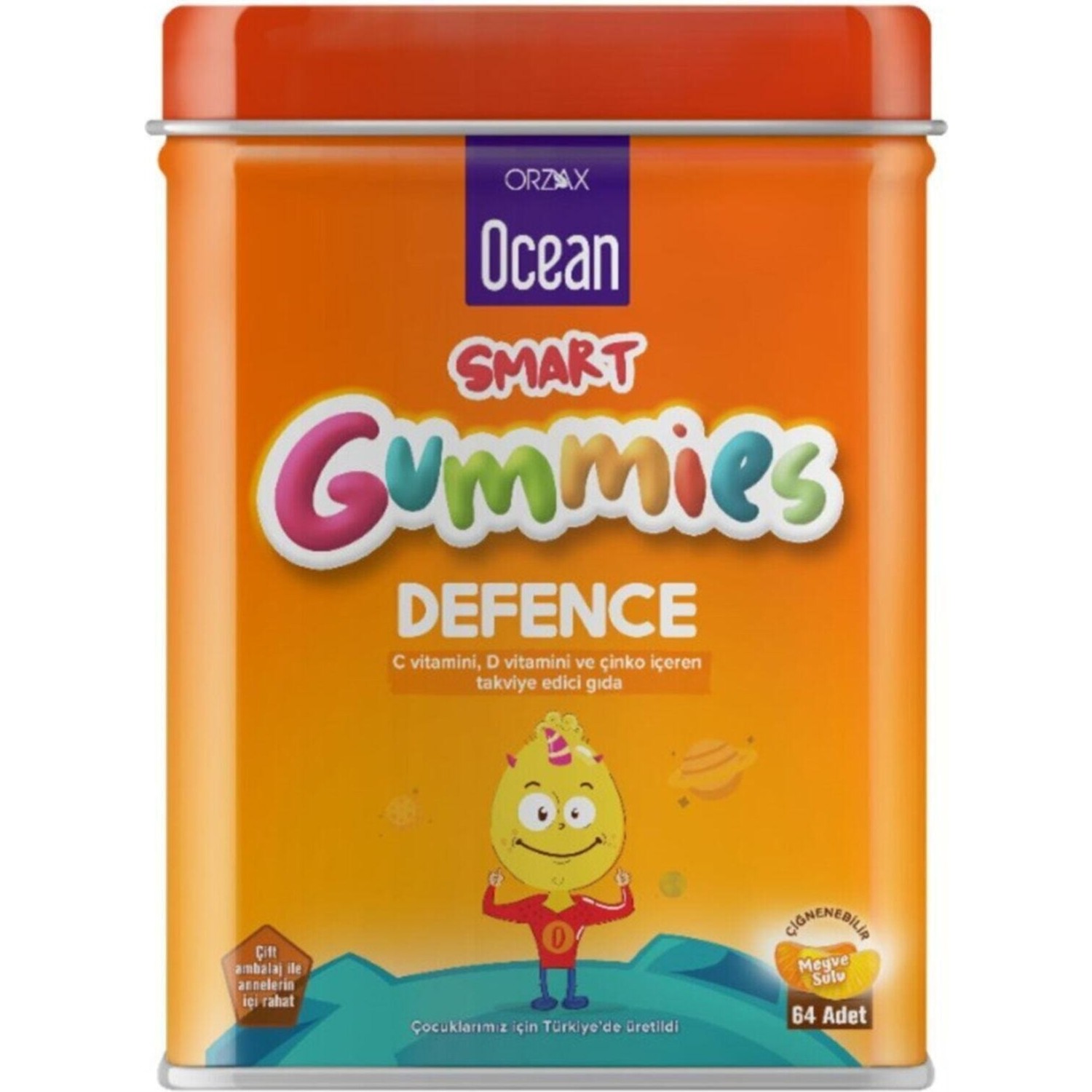 биологически активная добавка solgar u cubes vitamin c gummies 90 шт Пищевая добавка Ocean Smart Gummies Defense Cigneme, 64 таблетки