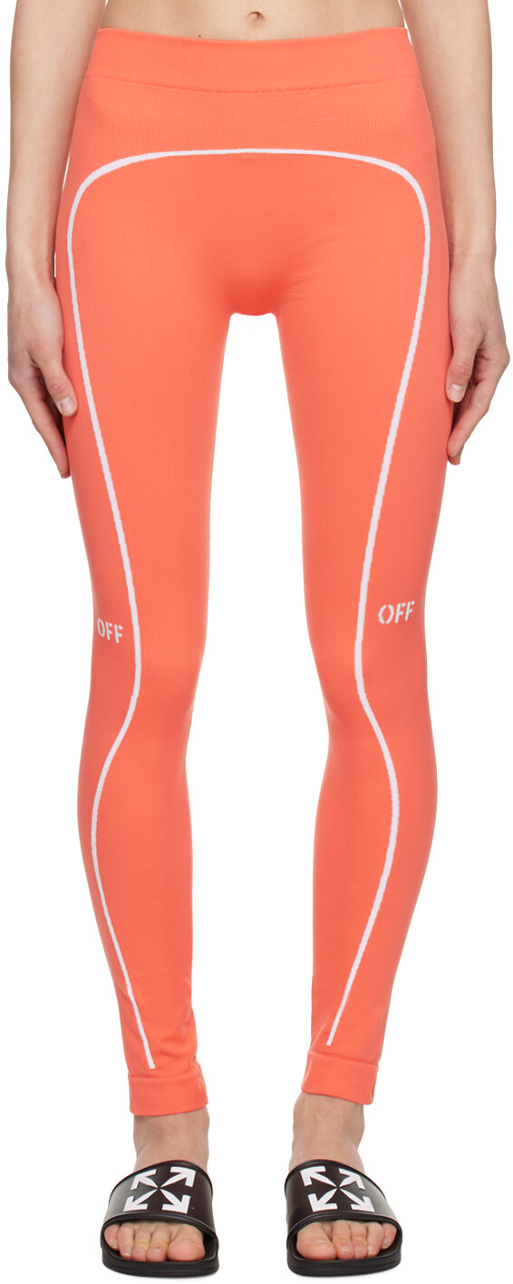

Оранжевые спортивные леггинсы Off Stamp Off-White, Оранжевый