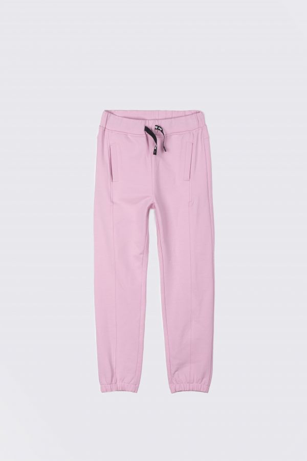 Тренировочные брюки Coccodrillo розовый с карманами