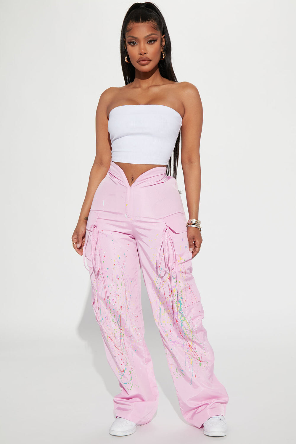 

Брюки карго Fashion Nova SK0818, розовый