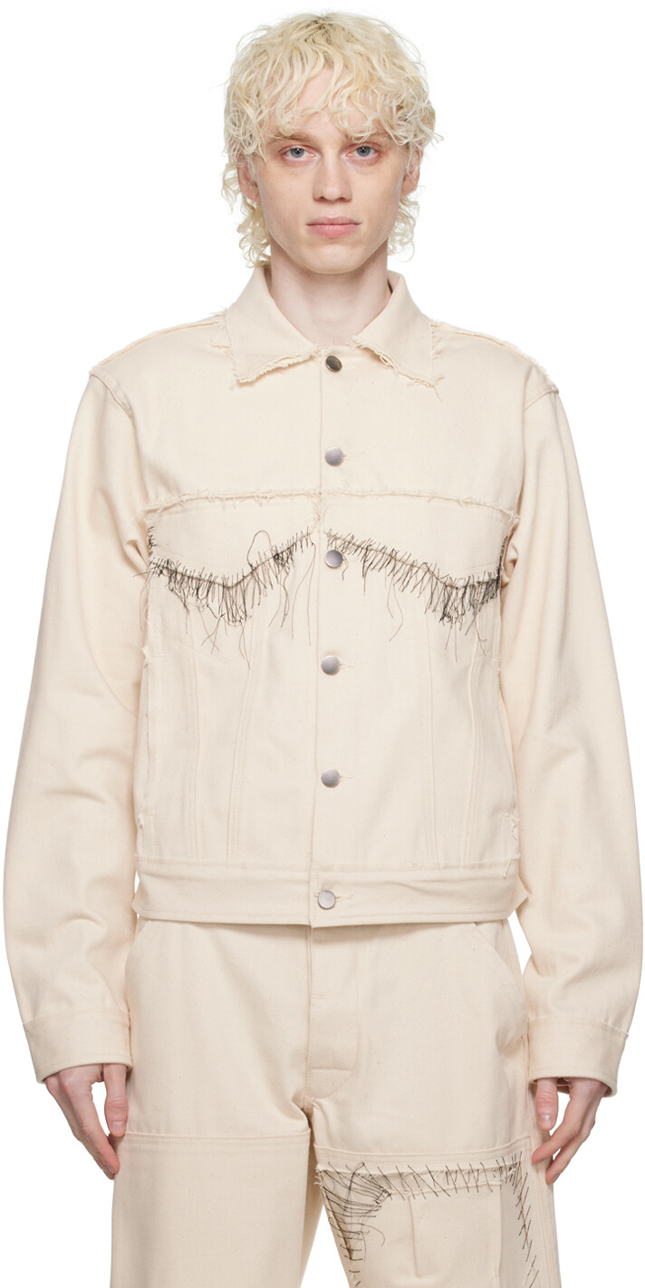 

Джинсовая куртка SSENSE Exclusive Off-White AIREI