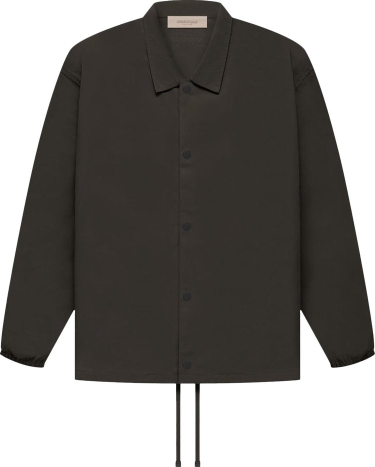 Куртка Fear of God Essentials Coaches Jacket 'Off Black', черный