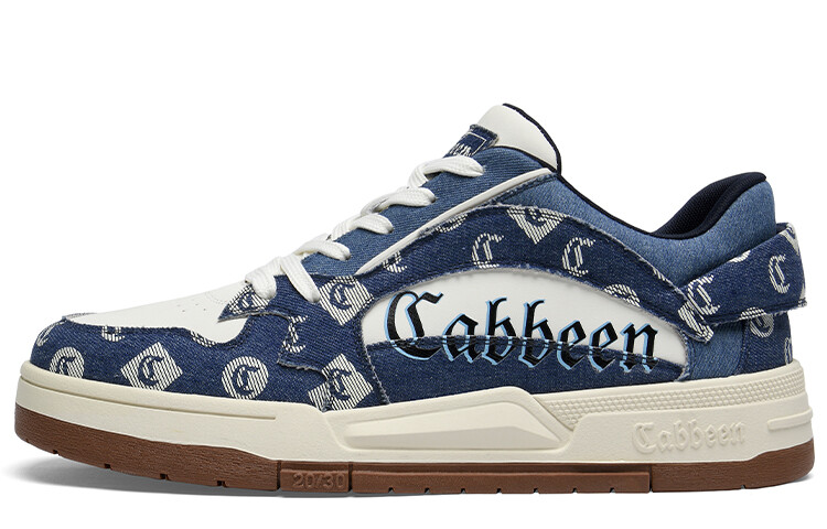 

Кроссовки Cabbeen Skateboarding Shoes Men Low-top, черный/белый