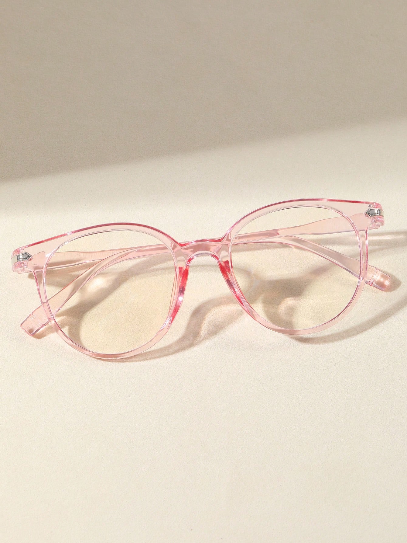 1 шт. пластиковые круглые очки с полной оправой