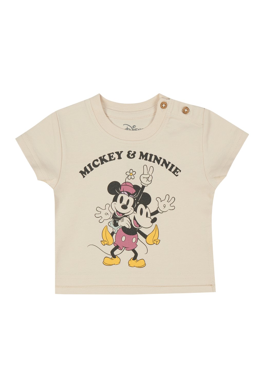 цена Футболка с принтом MICKEY UND MINNIE Mickey & Minnie, цвет beige