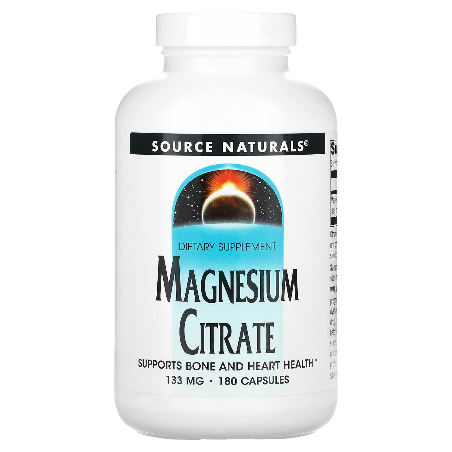 

Цитрат магния, 133 мг, 180 капсул, Source Naturals