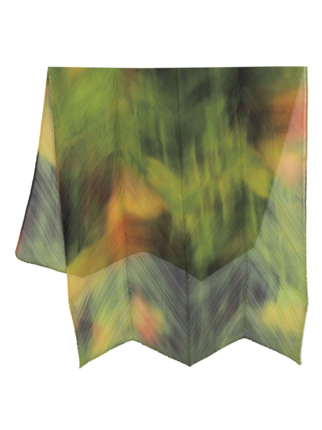 

Pleats Please Issey Miyake плиссированный шарф с эффектом омбре, зеленый