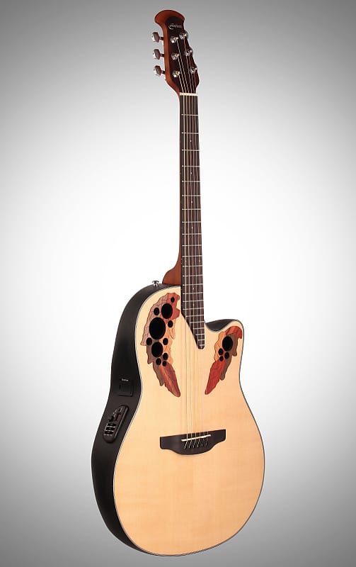 ovation ce44 rbb Акустическая гитара Ovation CE44-4 Celebrity Collection Elite Mid-Depth Mahogany Neck 6-String Acoustic-Electric Guitar