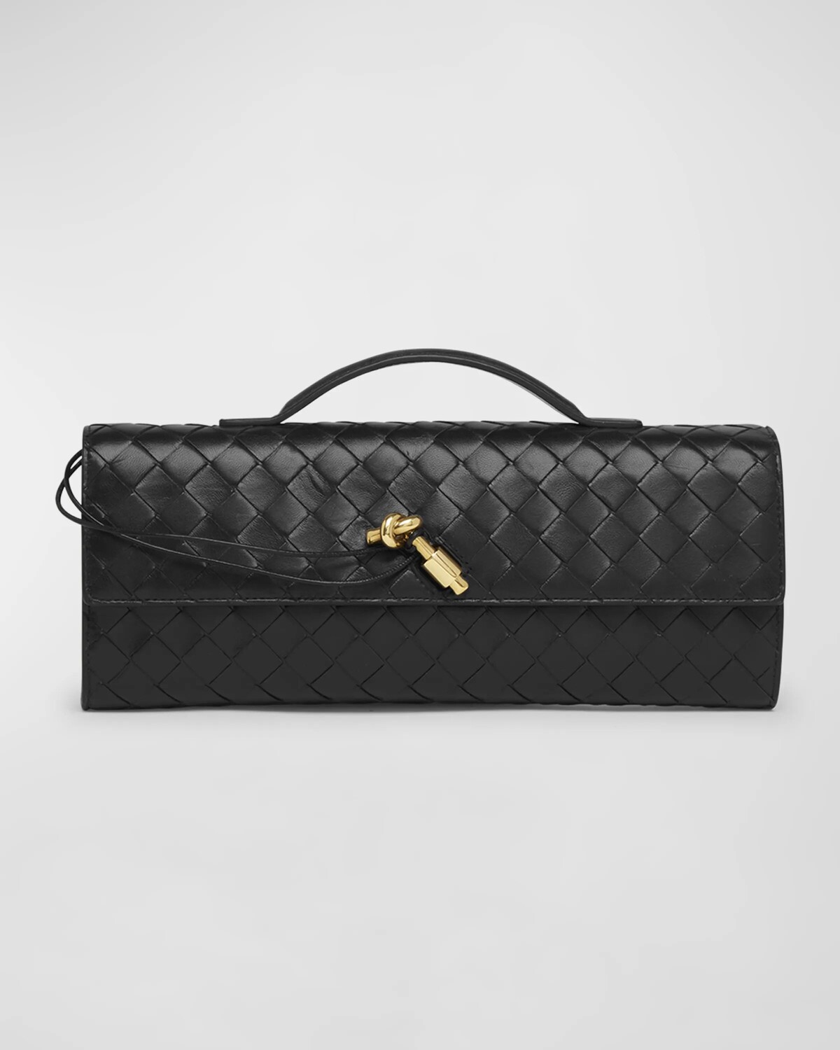 

Длинный клатч Andiamo с ручкой Bottega Veneta, черный