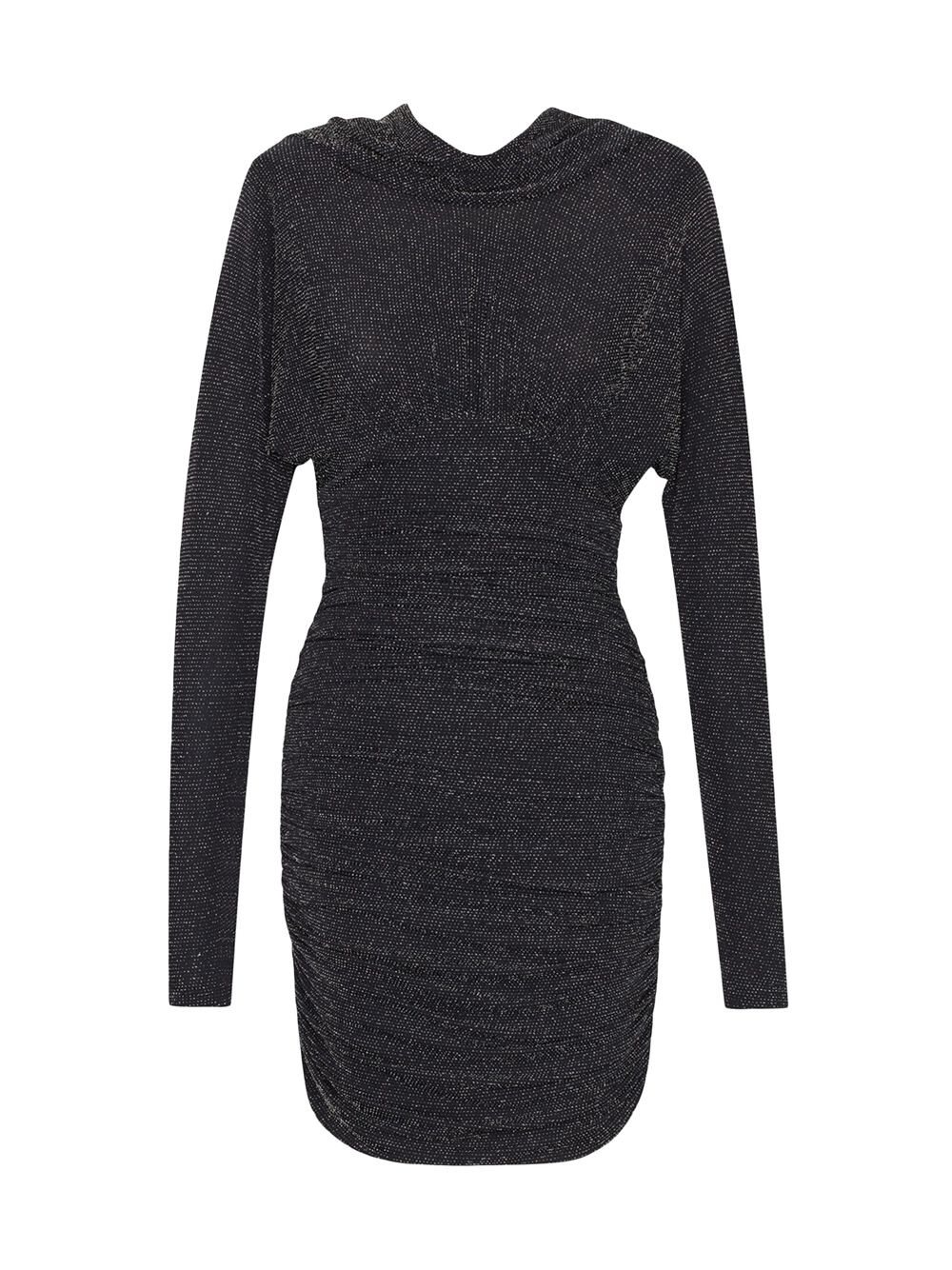 

Платье с хомутом на спине из джерси с люрексом Saint Laurent