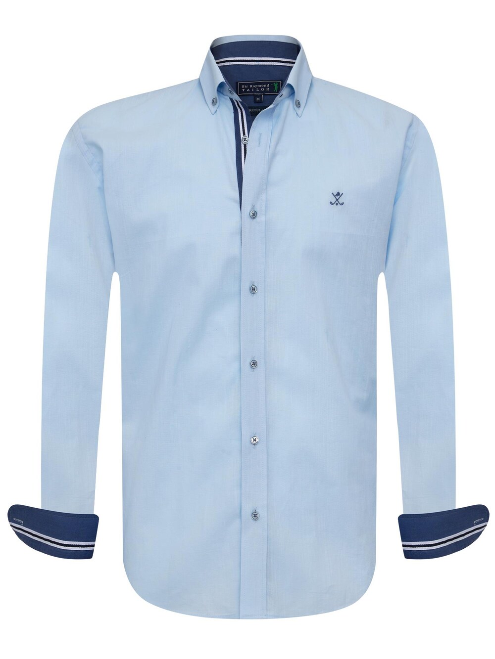 цена Рубашка на пуговицах стандартного кроя Sir Raymond Tailor Patty, темно-синий/светло-голубой