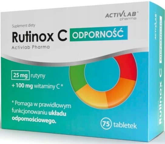 Rutinox С, Витамин С, иммунитет, рутин, 75 таб.