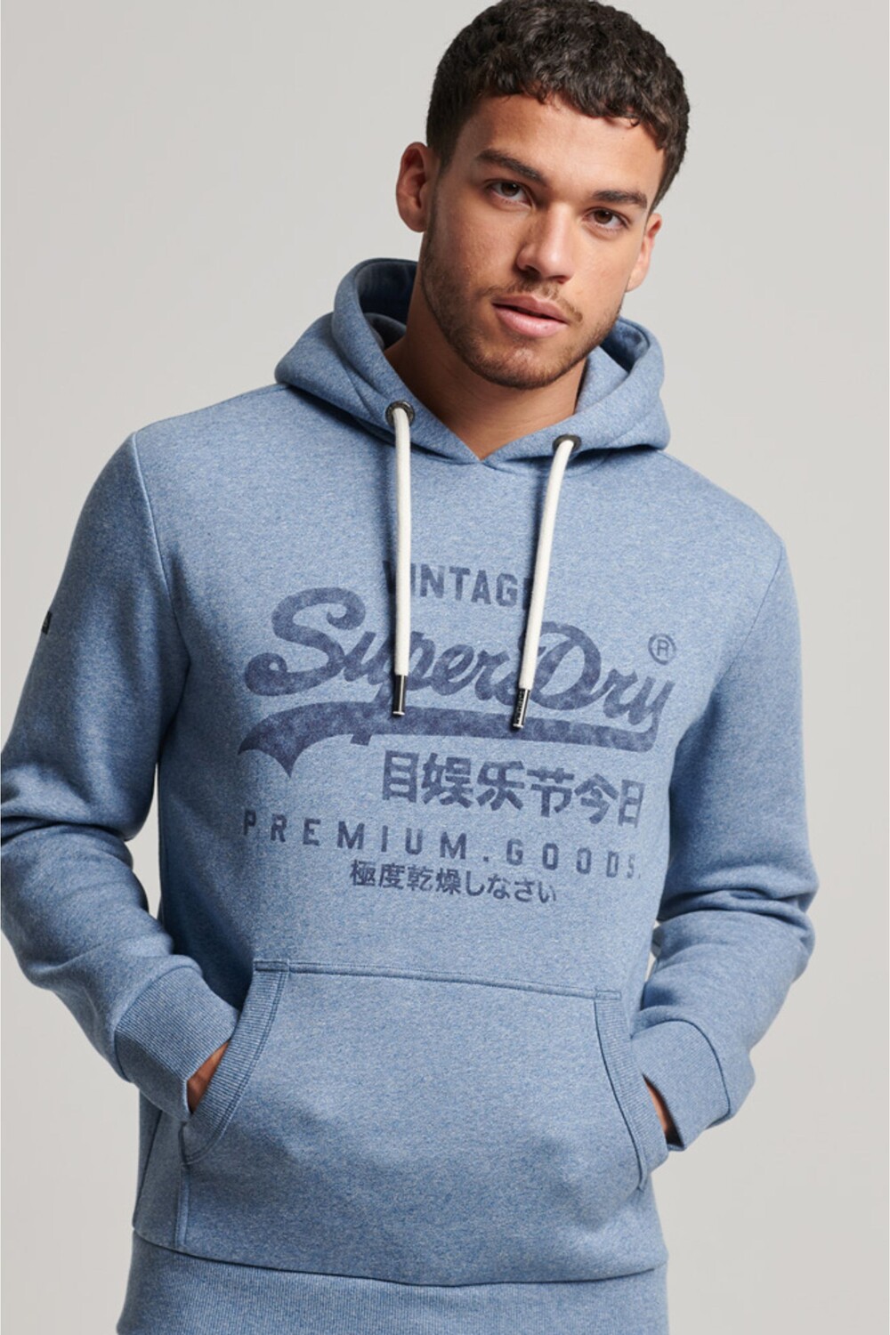 

Толстовка Americana с винтажным логотипом Superdry, синий