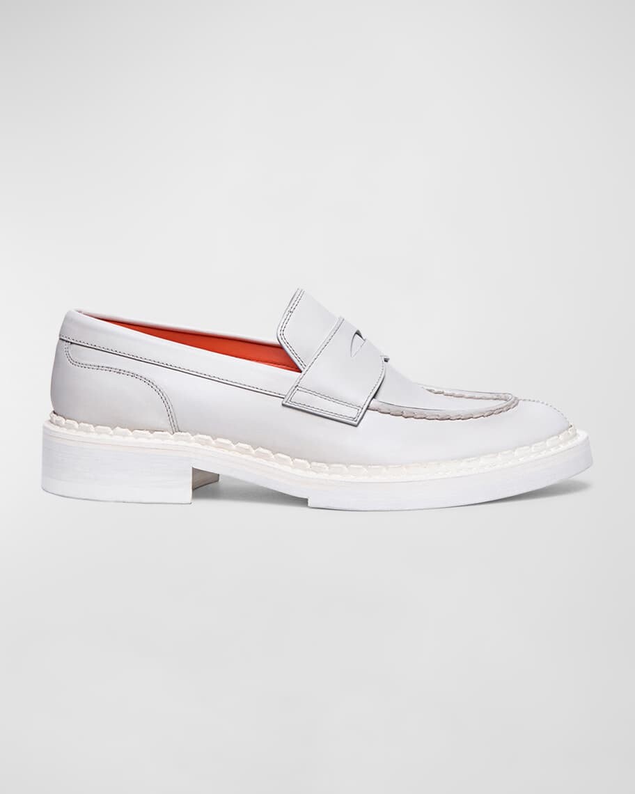 

Классические кожаные пенни-лоферы Santoni