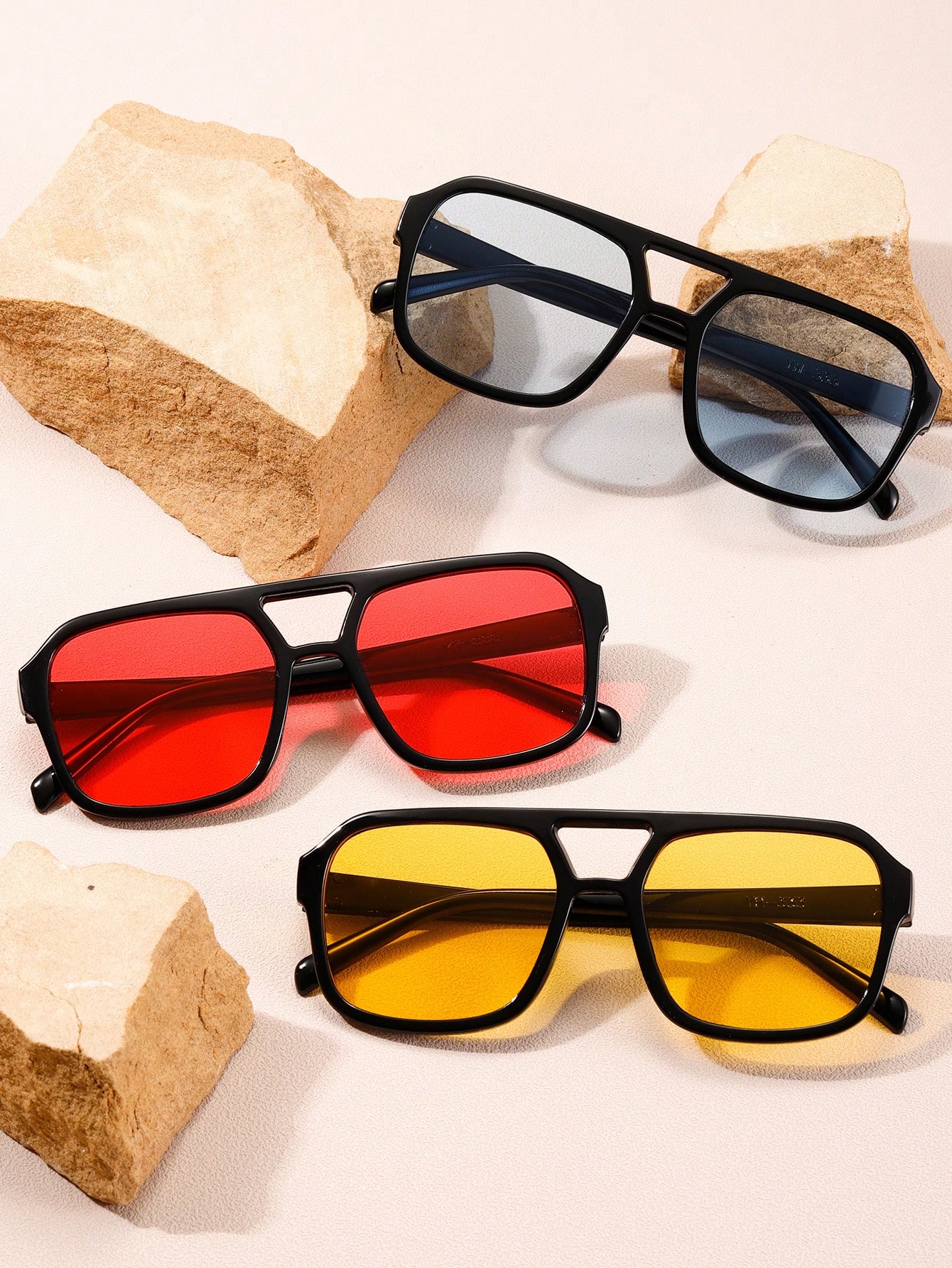 1шт унисекс квадратные солнцезащитные очки с двойным лучом 2 шт партия декоративные бумажные зажимы в корейском стиле