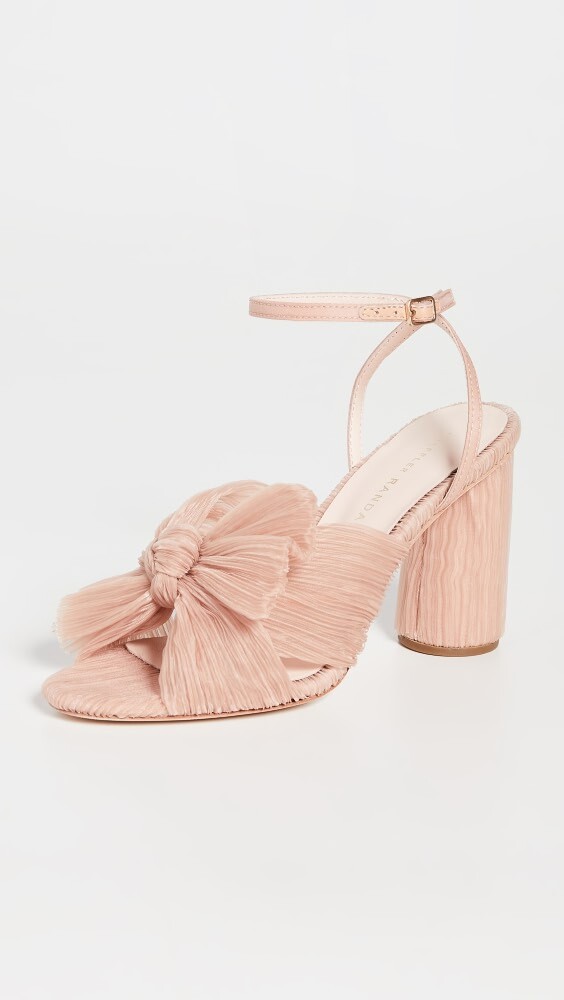 

Сандалии Loeffler Randall Camellia Pleated Bow Heel with Ankle Strap