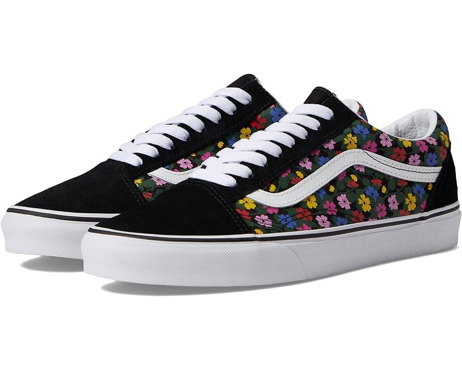 

Кроссовки Vans Old Skool, цвет Floral Black/White