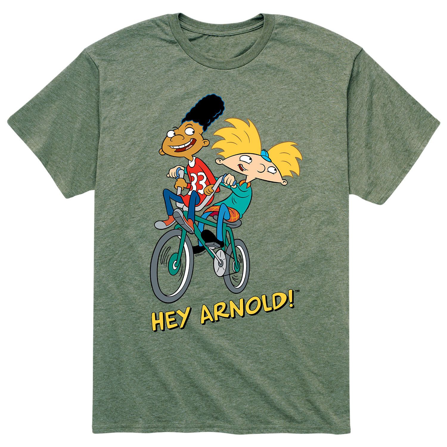 Мужской «Эй, Арнольд!» Велосипедная футболка Licensed Character