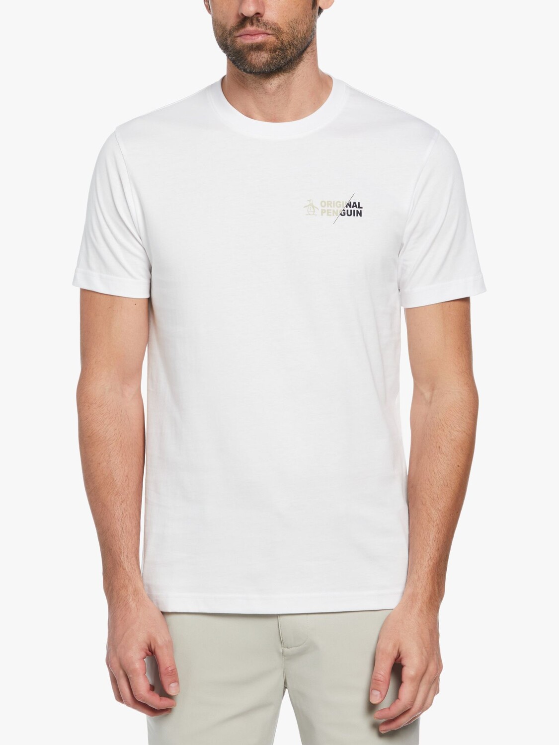 

Футболка с коротким рукавом и логотипом Original Penguin, ярко-белая, Белый