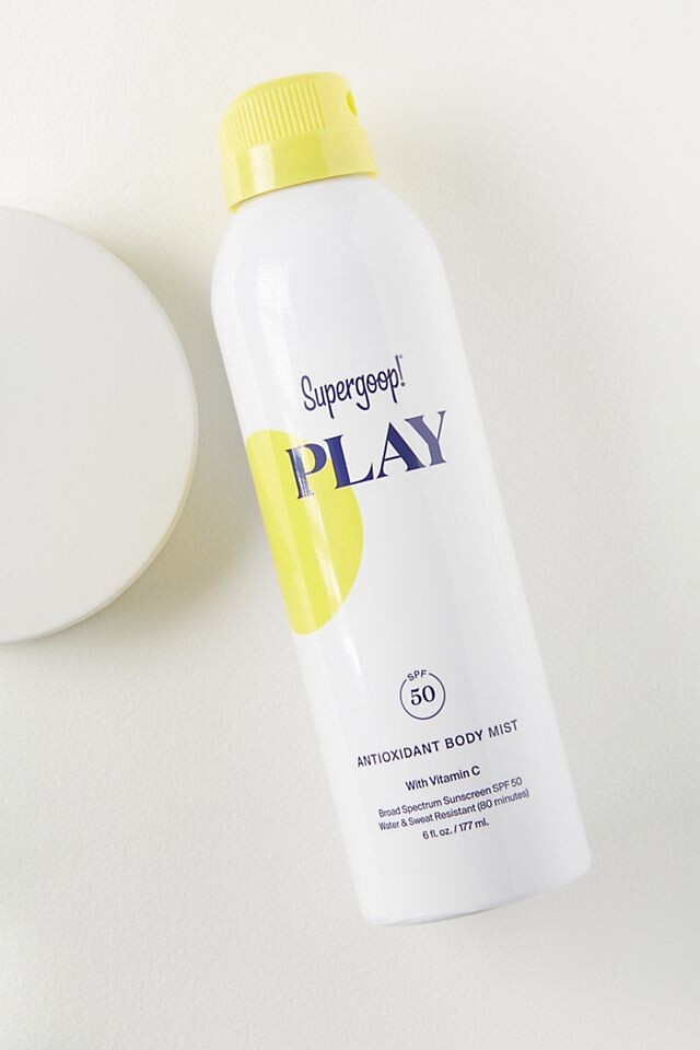 

Антиоксидантный спрей для тела Supergoop! SPF 50 Play, белый