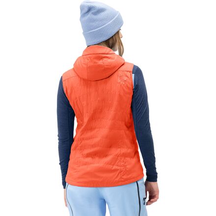 зимняя флисовая бандана шейный обогреватель гетры маска для лица для холодной погоды для пеших прогулок бега катания на лыжах велоспор Жилет Lyngen Alpha90 женский Norrona, цвет Orange Alert