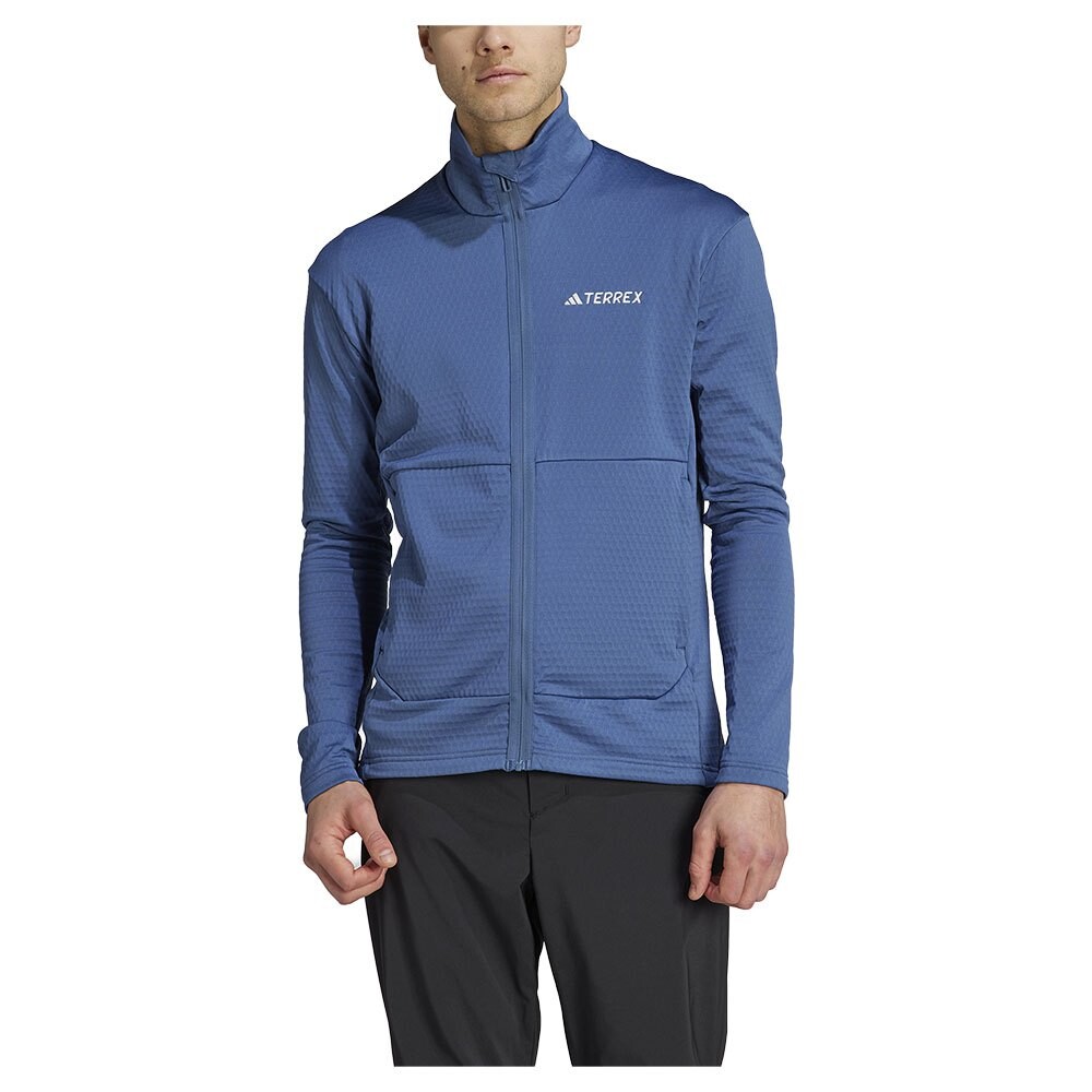 

Толстовка на молнии adidas Terrex Multi Light Fleece, синий