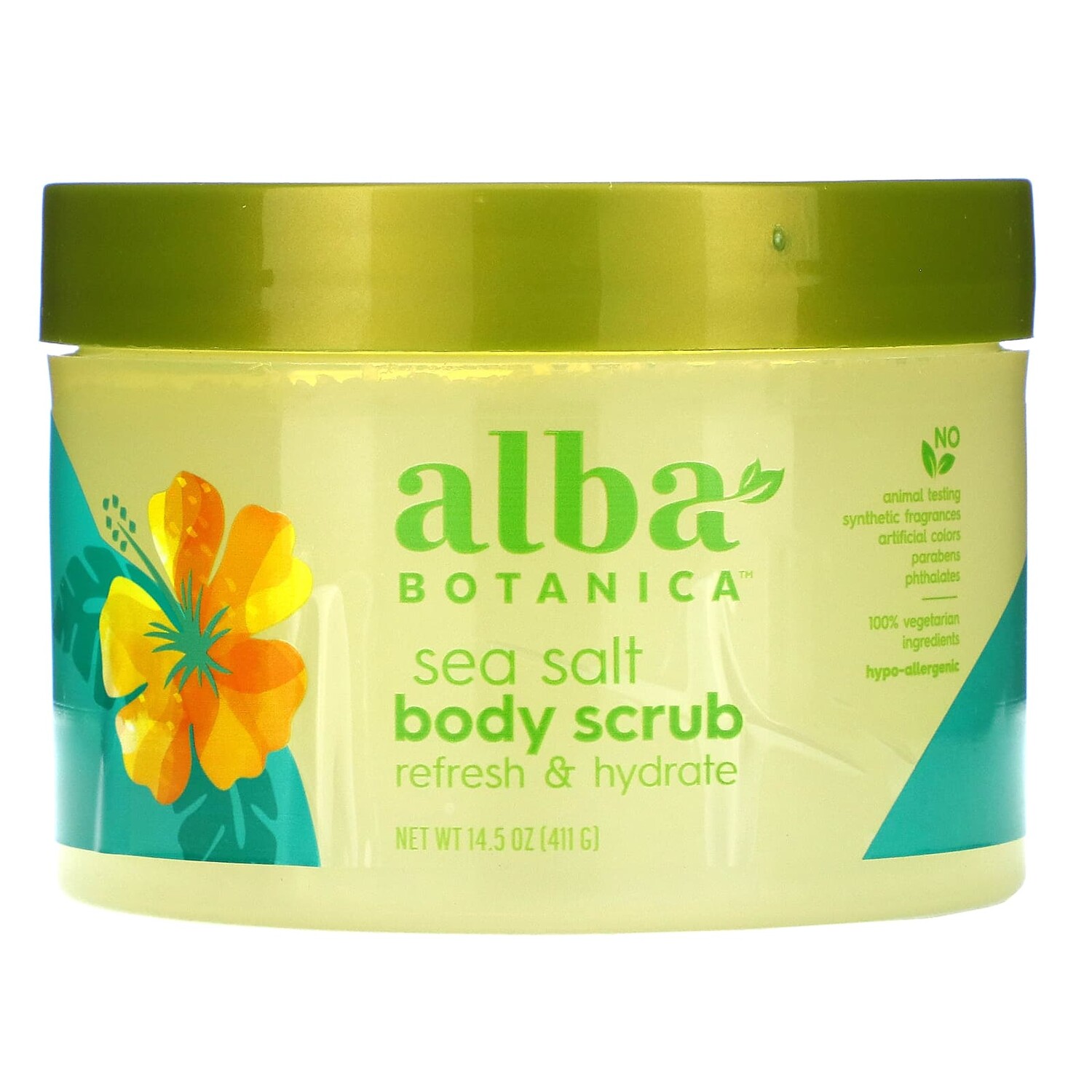 

Скраб для тела с морской солью, 411 г (14,5 унции), Alba Botanica