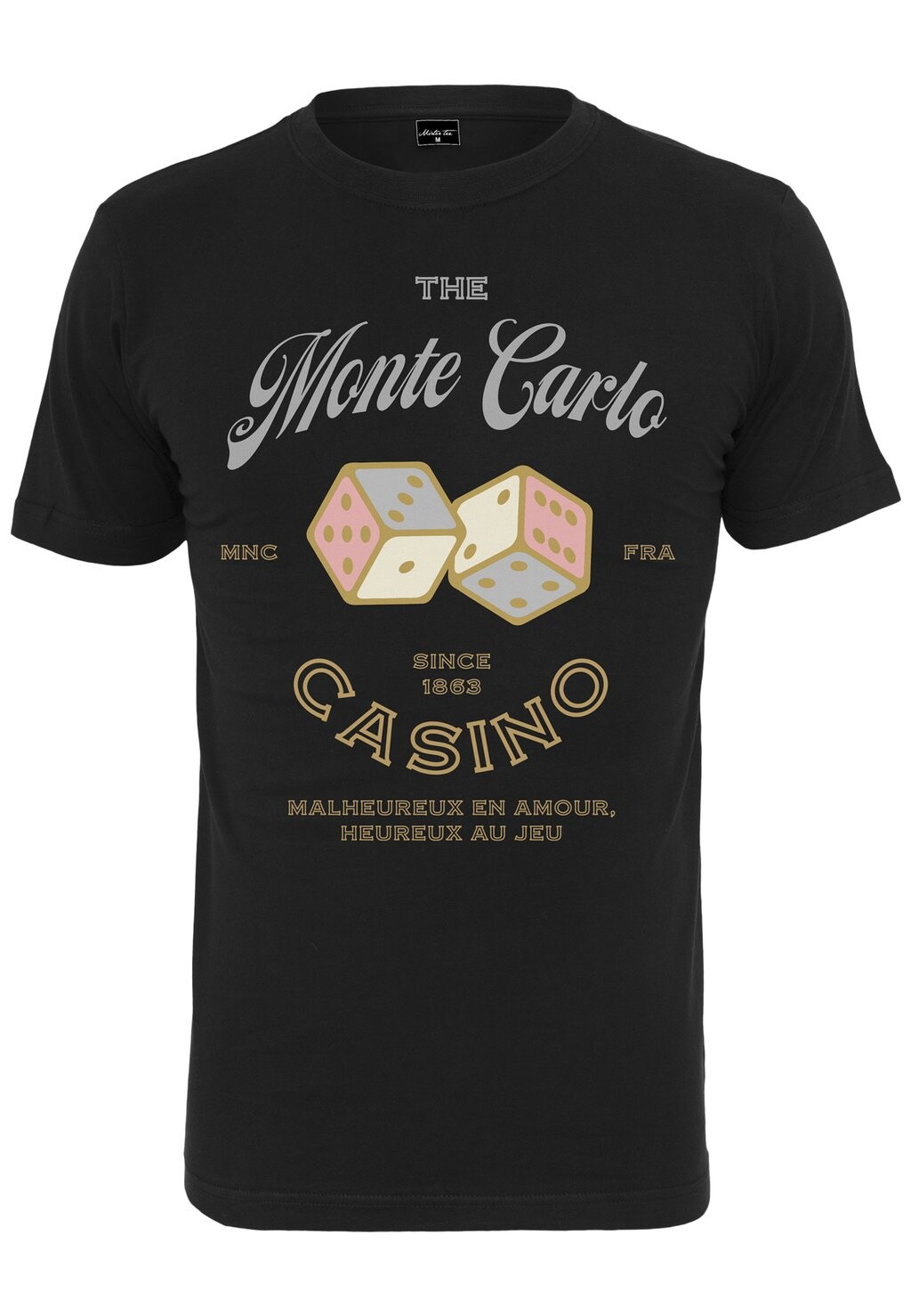 

Футболка с принтом MONTE CARLO Mister Tee, черный