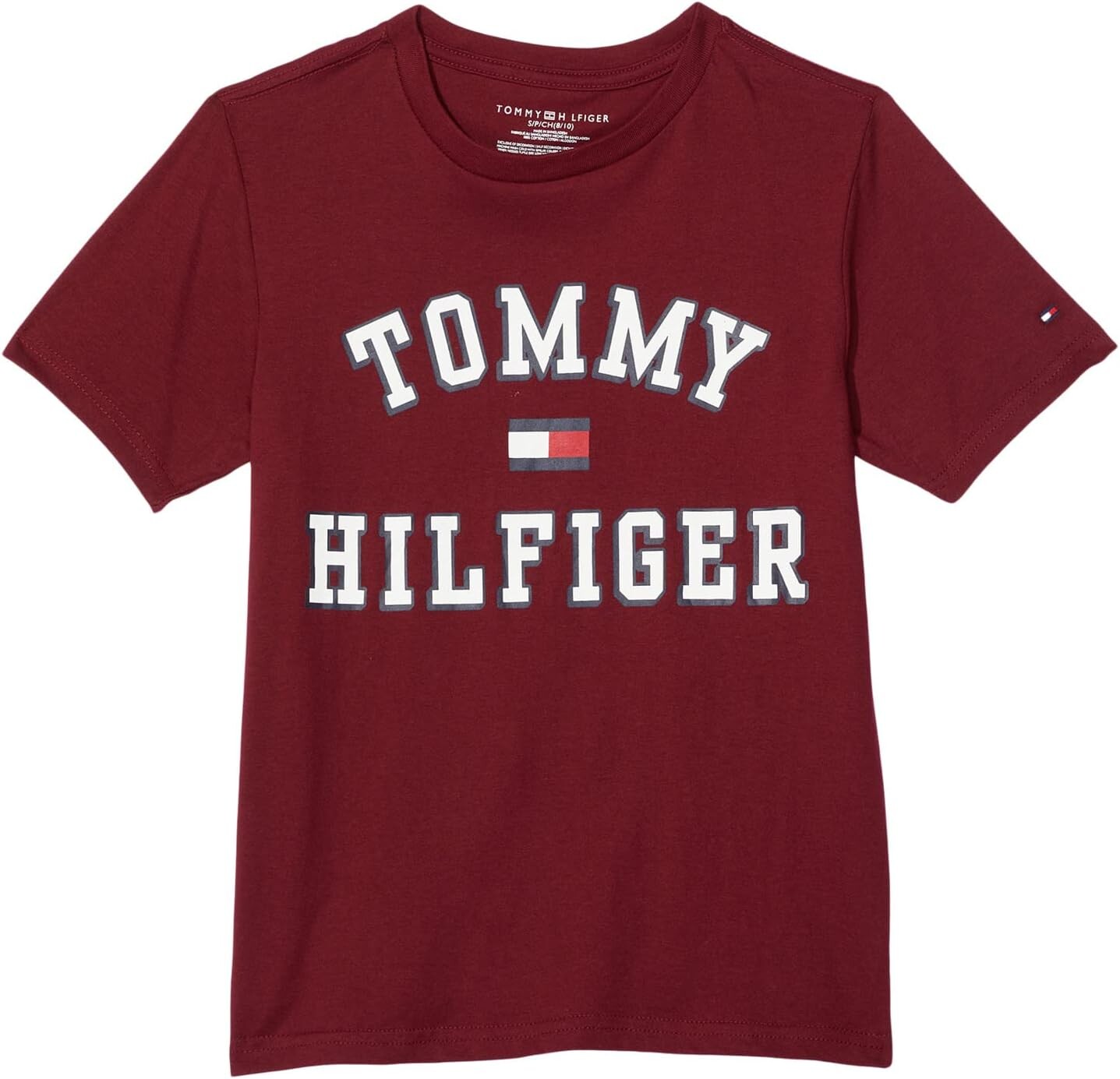 

Футболка Tommy Hilfiger Varsity Tommy Short Sleeve Graphic T-Shirt, цвет Rouge