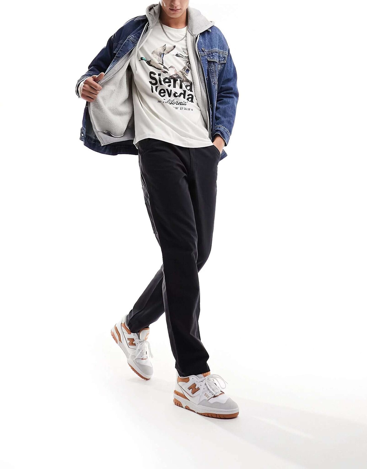 

Черные плотничные брюки свободного кроя Jack & Jones, Черный