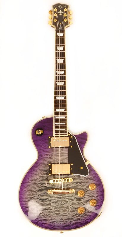 

Электрогитара Agile AL-3100MCC Multi-Radius Purple Black Quilt Guitar with Binding and Trapezoid Inlays