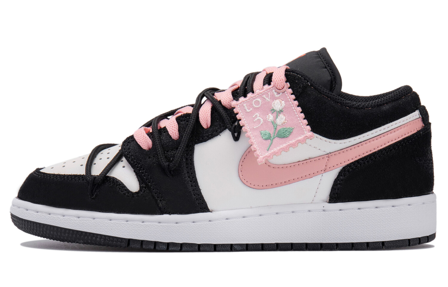 

Jordan Air Jordan 1 винтажные баскетбольные кроссовки женские, Black/Pink