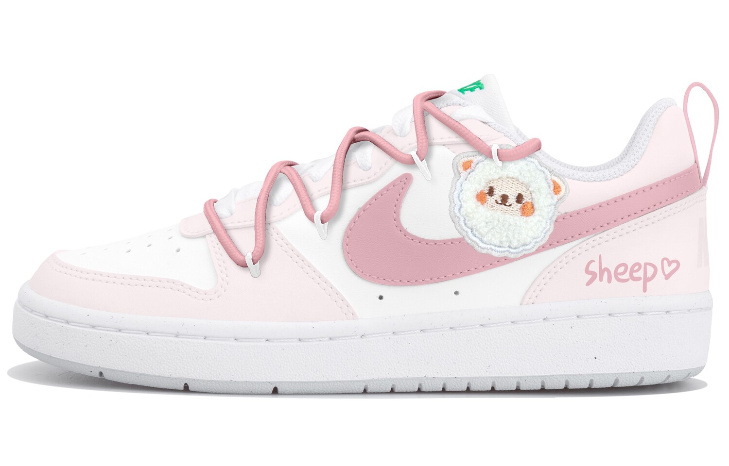 

Кроссовки Nike Court Borough 2 Skateboarding Shoes Women's Low-top White/pink, розовый