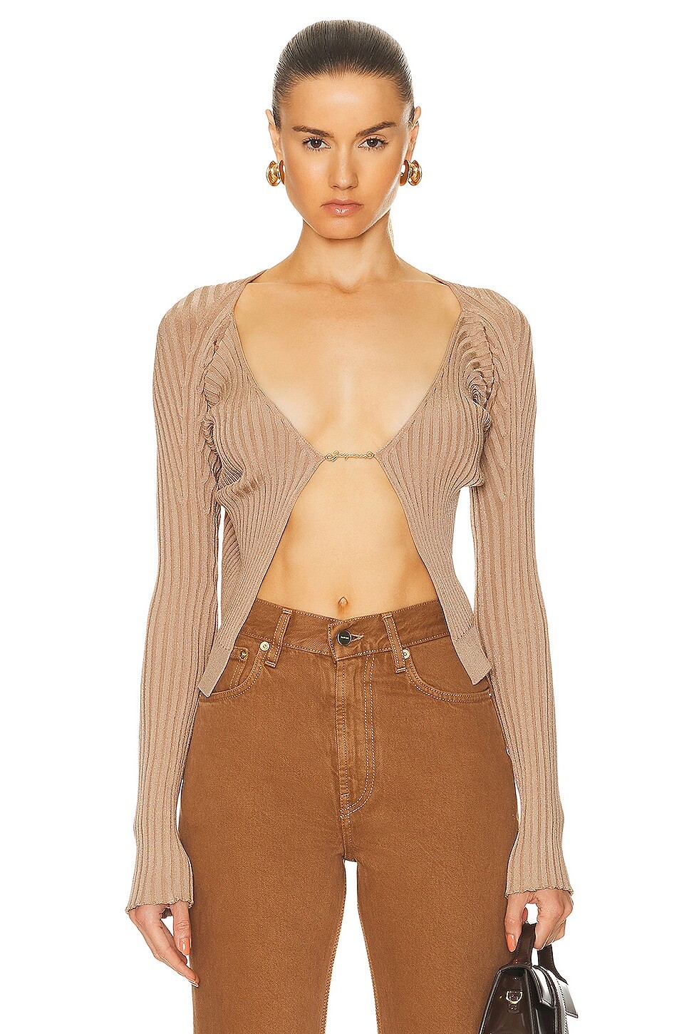 

Свитер Jacquemus La Maille Pralu Longue Top, цвет Light Brown 2