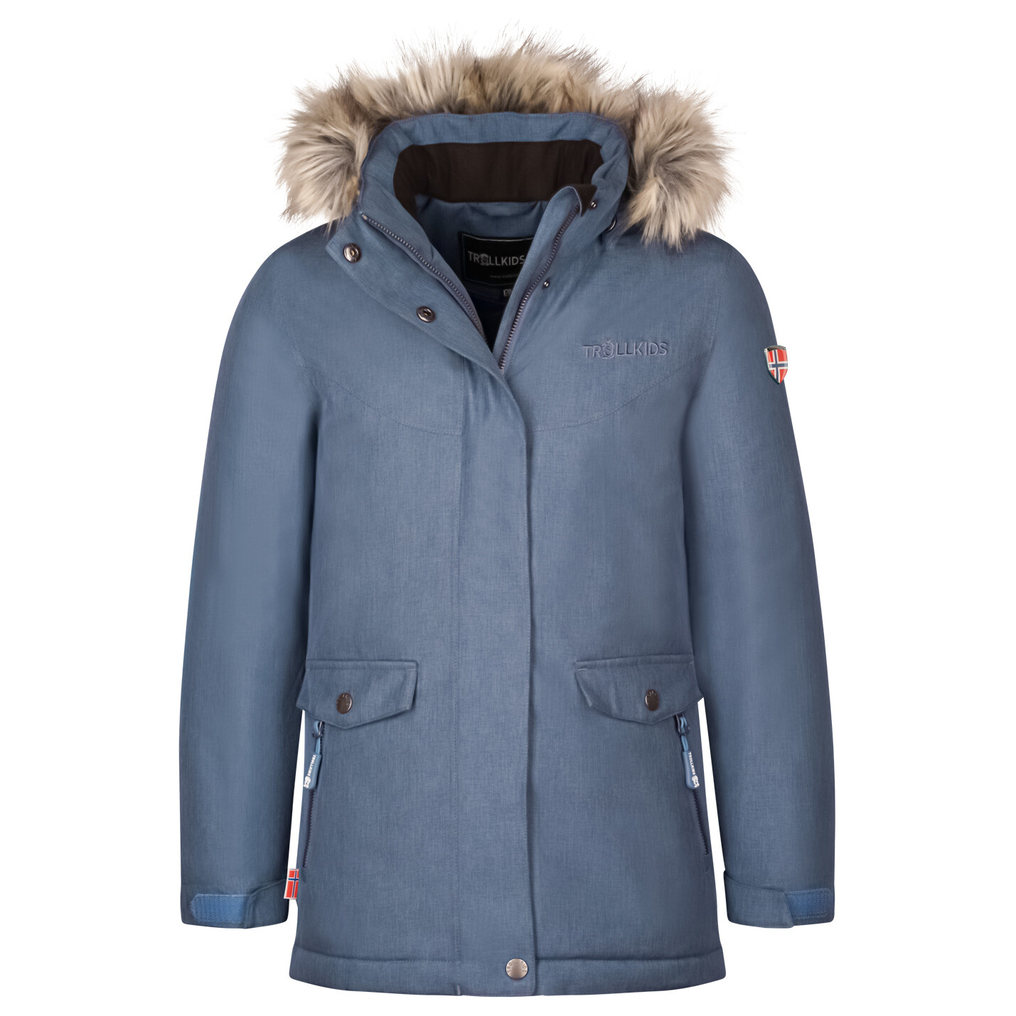 

Пальто Trollkids Girl's Oslo Coat XT, цвет Lotus Blue/Navy