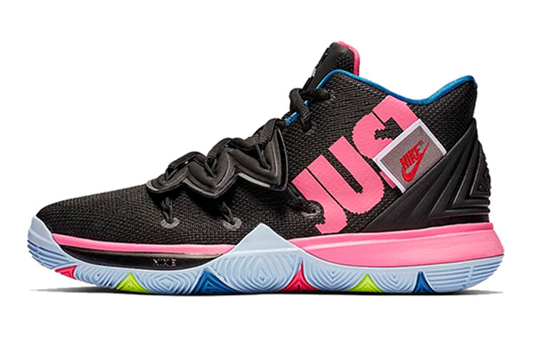 

Nike Kyrie 5 Just Do It (Gs) Женские баскетбольные кроссовки Черный Розовый