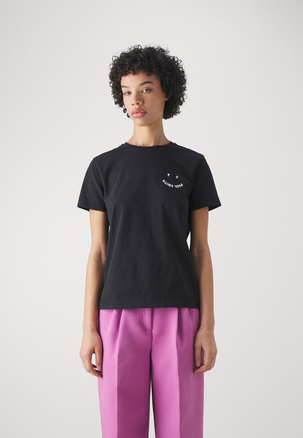 

Футболка с принтом WOMENS HAPPY PS Paul Smith, черный