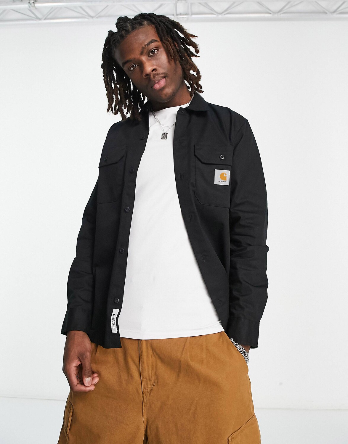 

Черная рубашка Carhartt WIP master