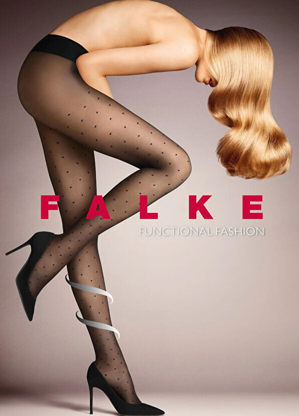 

Тонкие носки в горошек Falke, черный