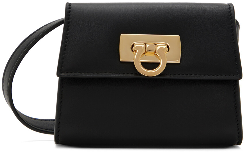 

Черная сумка с логотипом Ferragamo