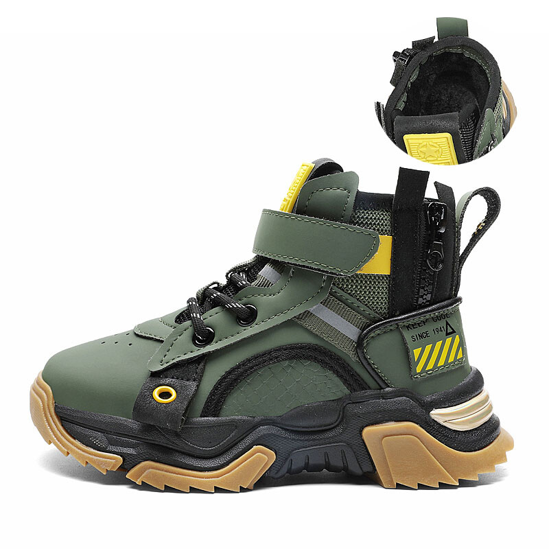 

Кроссовки Jeep Kids Lifestyle Shoes Kids High-top Military Green, хаки