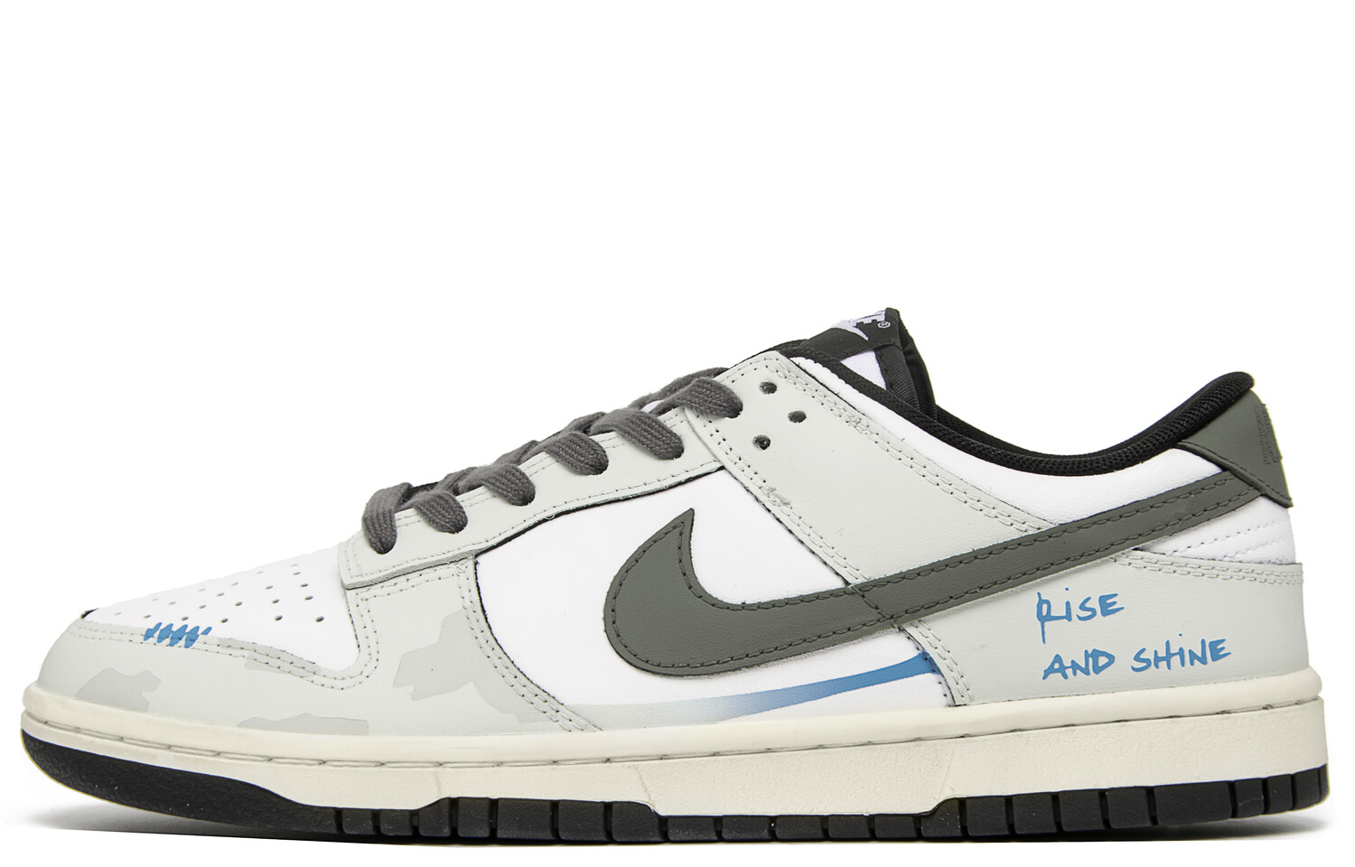 

Кроссовки Nike Dunk Skateboarding Shoes Unisex Low-top Gray/Blue, светло-серый